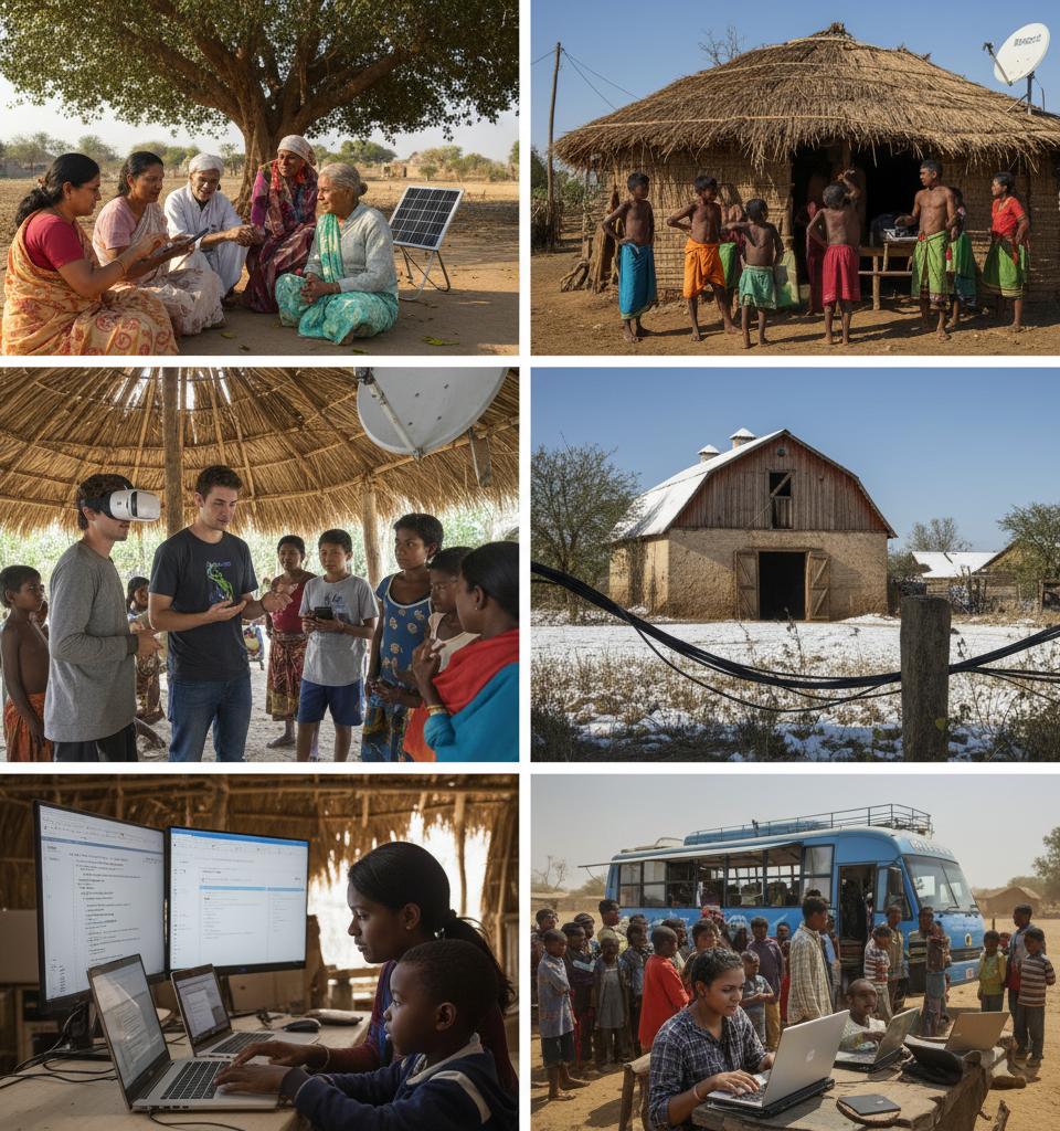 Digital Literacy Programs Expand Across Rural Communities Worldwide — AI-generated illustration