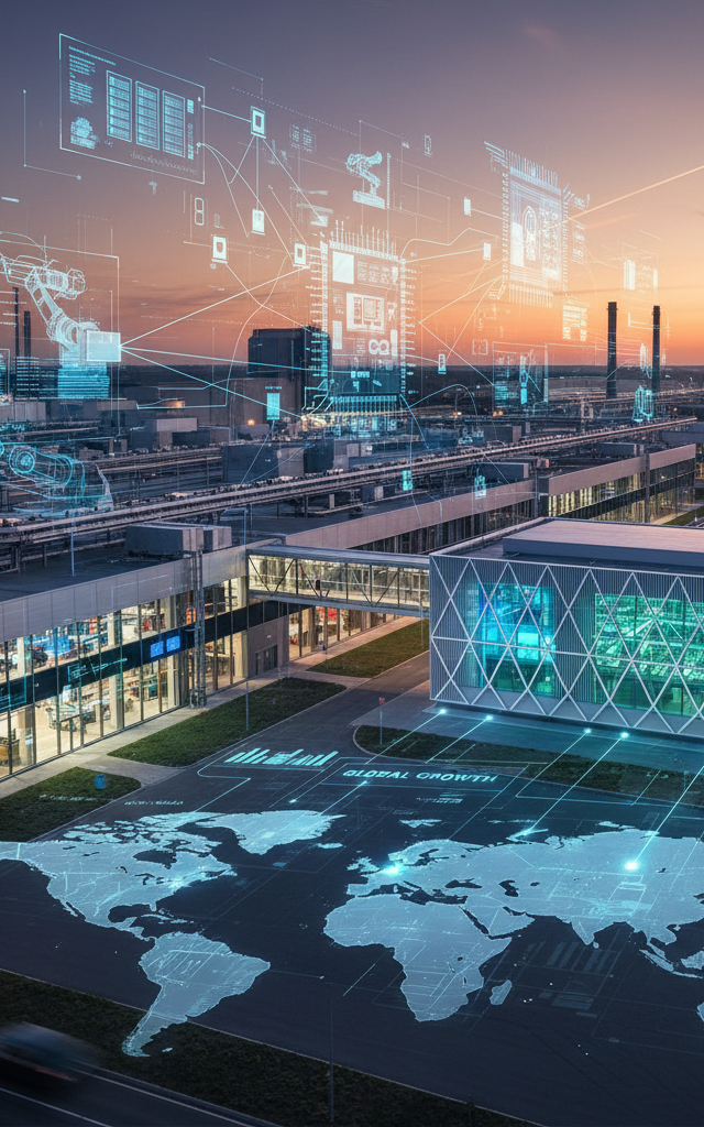 Digital Twins: Eplan and Rittal Drive Manufacturing Efficiency for Global Growth — AI-generated illustration