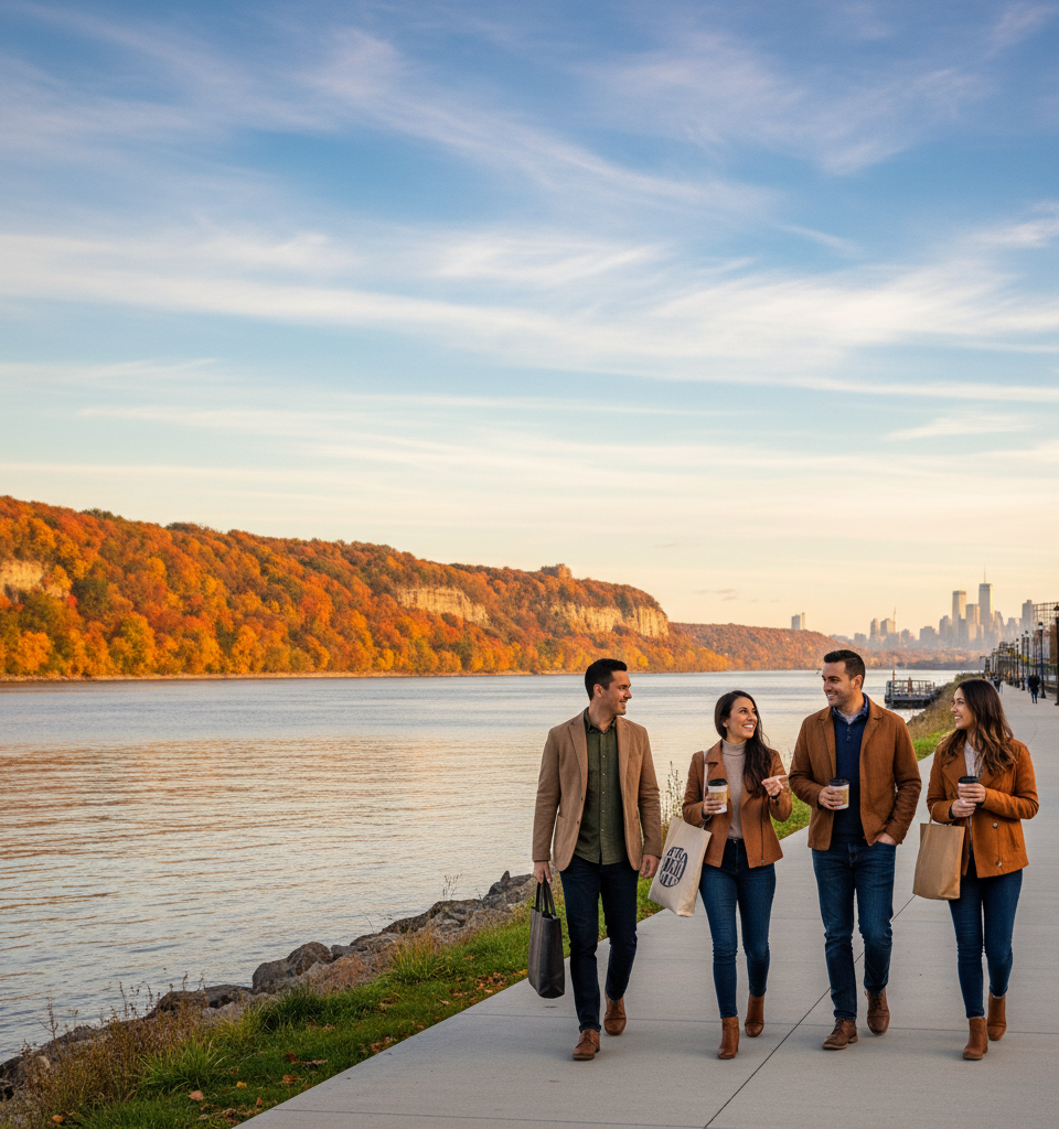 Dobbs Ferry Emerges as Prime Suburban Haven for Manhattanites Seeking Affordability and Charm — AI-generated illustration