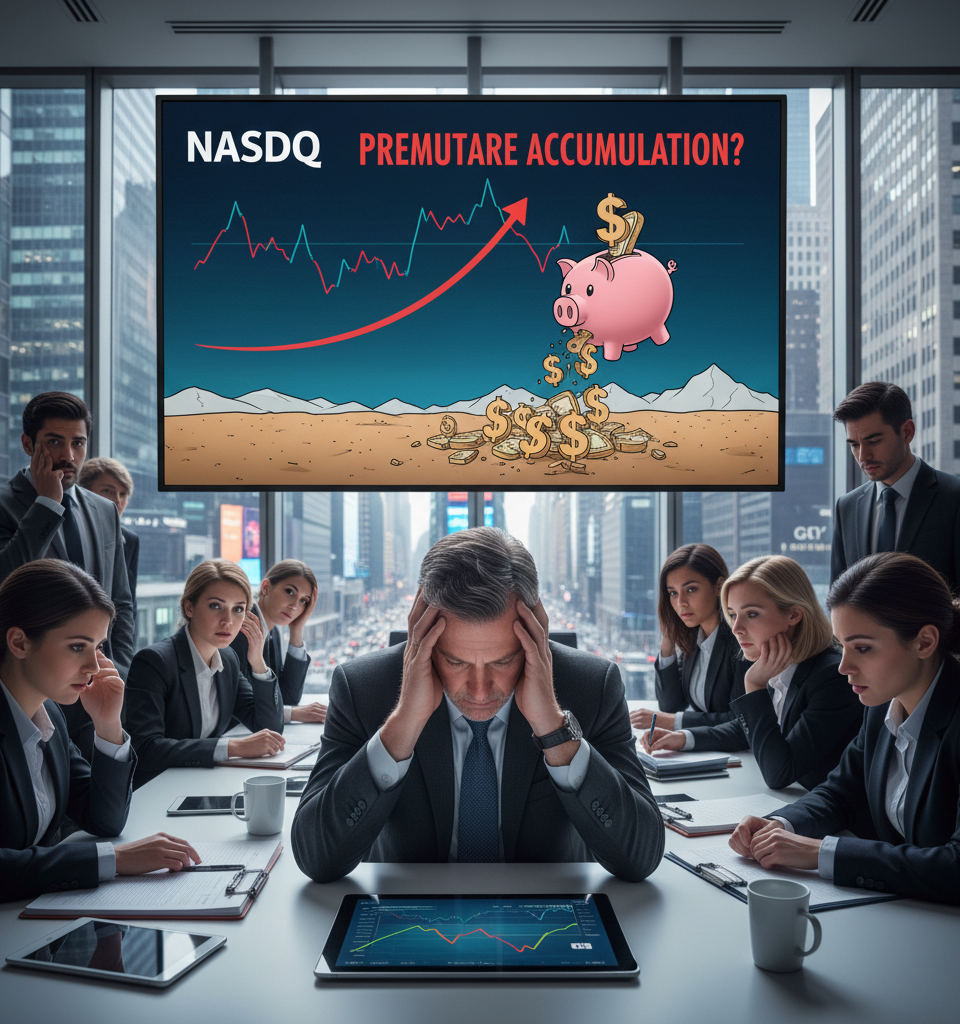 Does the QQQ ETF Have a Bad Case of Premature Accumulation? — AI-generated illustration