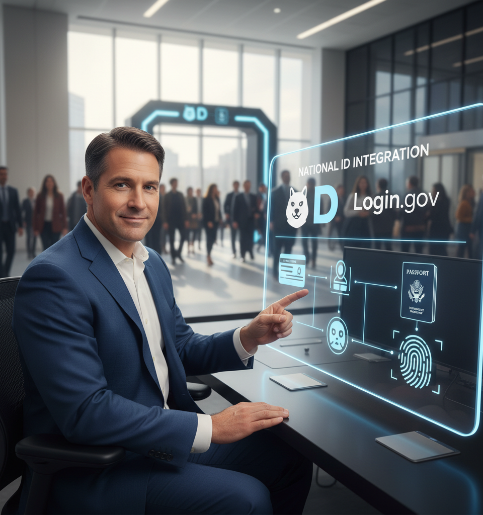 DOGE Affiliate Tapped to Lead Login.gov Amidst National ID Integration Push — AI-generated illustration