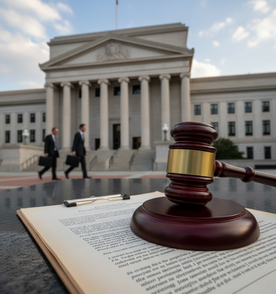 DOJ Appeal Casts New Uncertainty Over Tariff Refund Process — AI-generated illustration