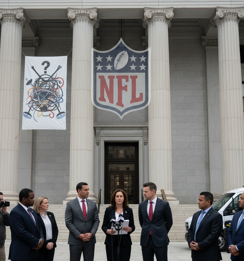 DOJ Launches Antitrust Probe into NFL's Media Rights Practices, Citing Consumer Affordability Concerns — AI-generated illustration