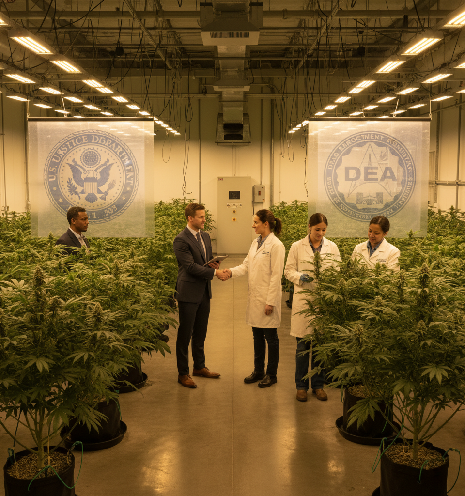 DOJ Reclassifies Marijuana: Major Shift Poised to Reshape Cannabis Industry — AI-generated illustration