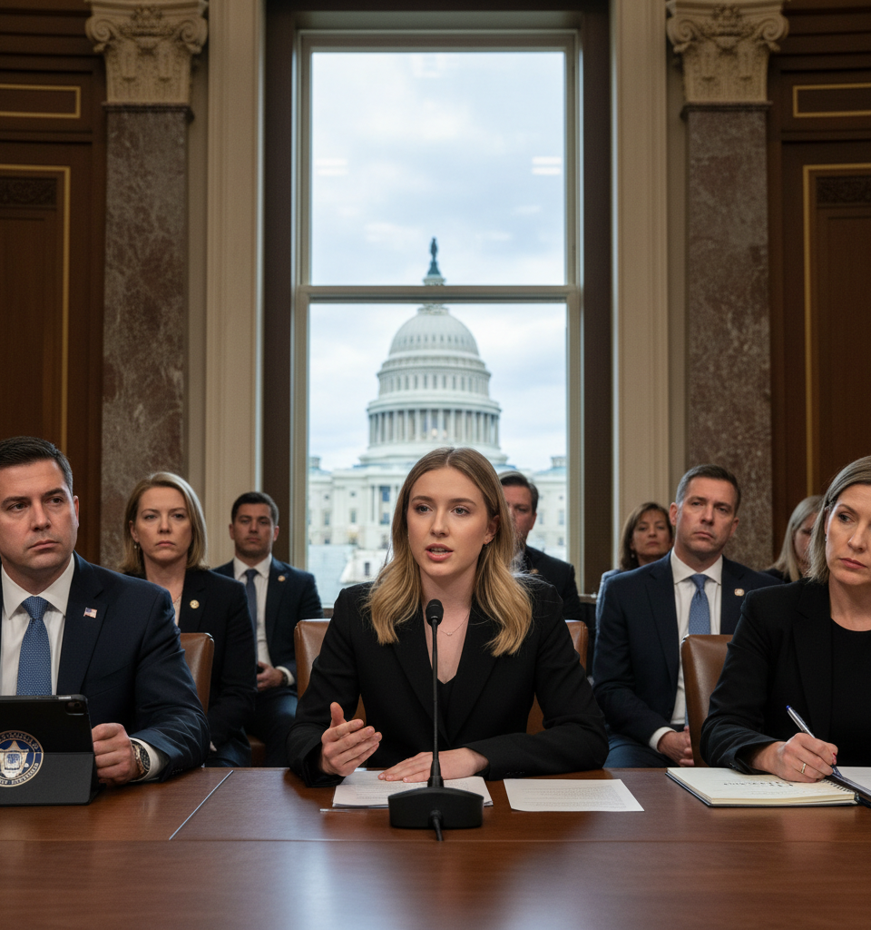 DOJ's Civil Rights Division Probes Cassidy Hutchinson in Unprecedented Move — AI-generated illustration