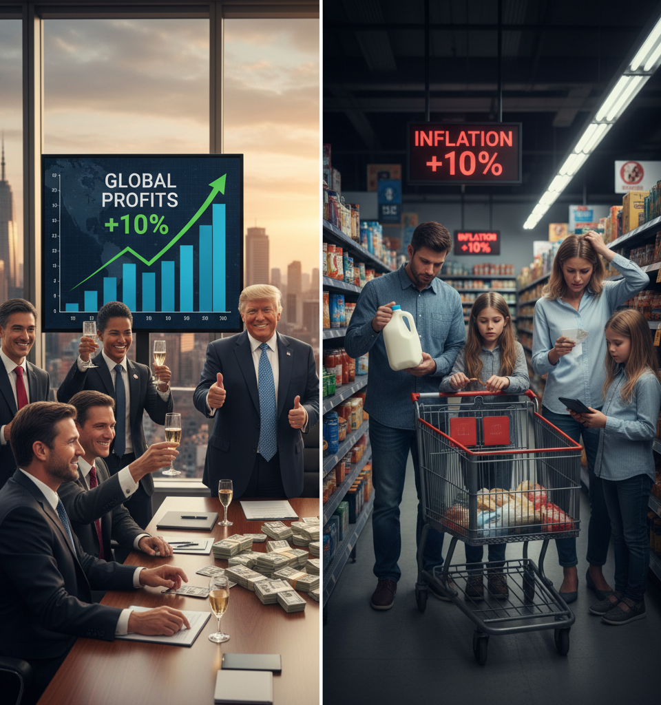 Dollar's 10% Decline Under Trump: A Boon for Multinationals, a Hidden Tax for Consumers — AI-generated illustration