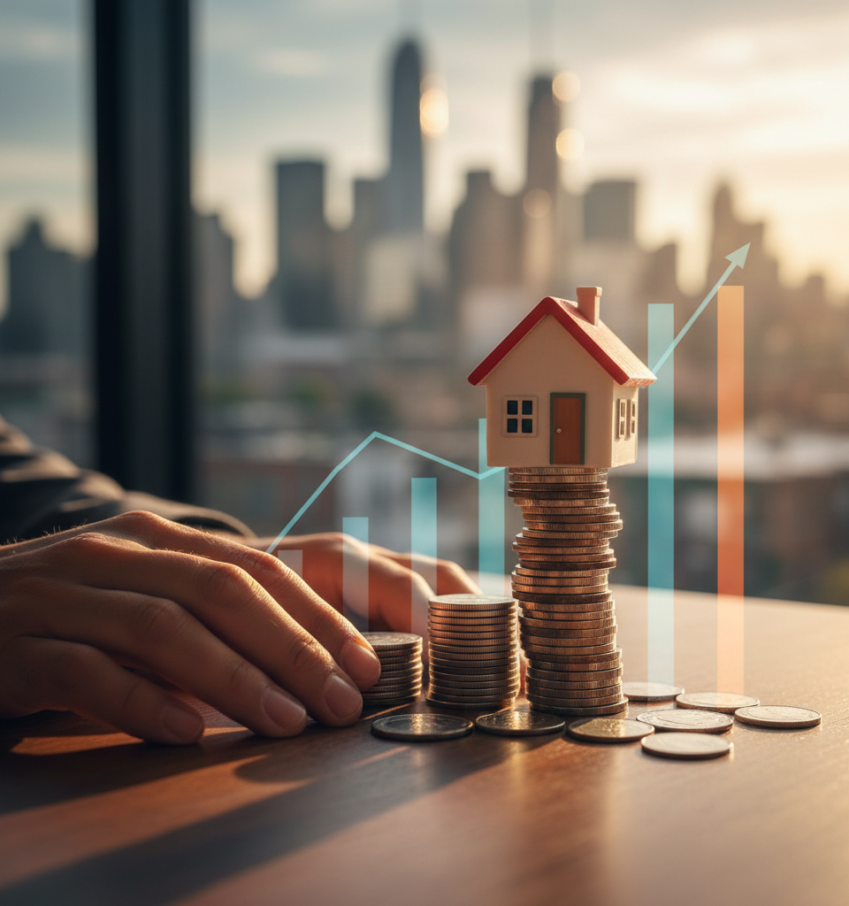 Down Payment Dilemma: Unpacking the Years Needed to Buy a Home Across US Markets — AI-generated illustration