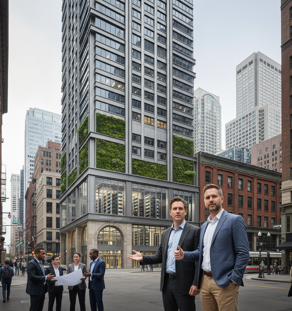 Downtown Renaissance: Redeveloped Data Centers Eye Struggling Urban Cores Amid Tech Boom — AI-generated illustration