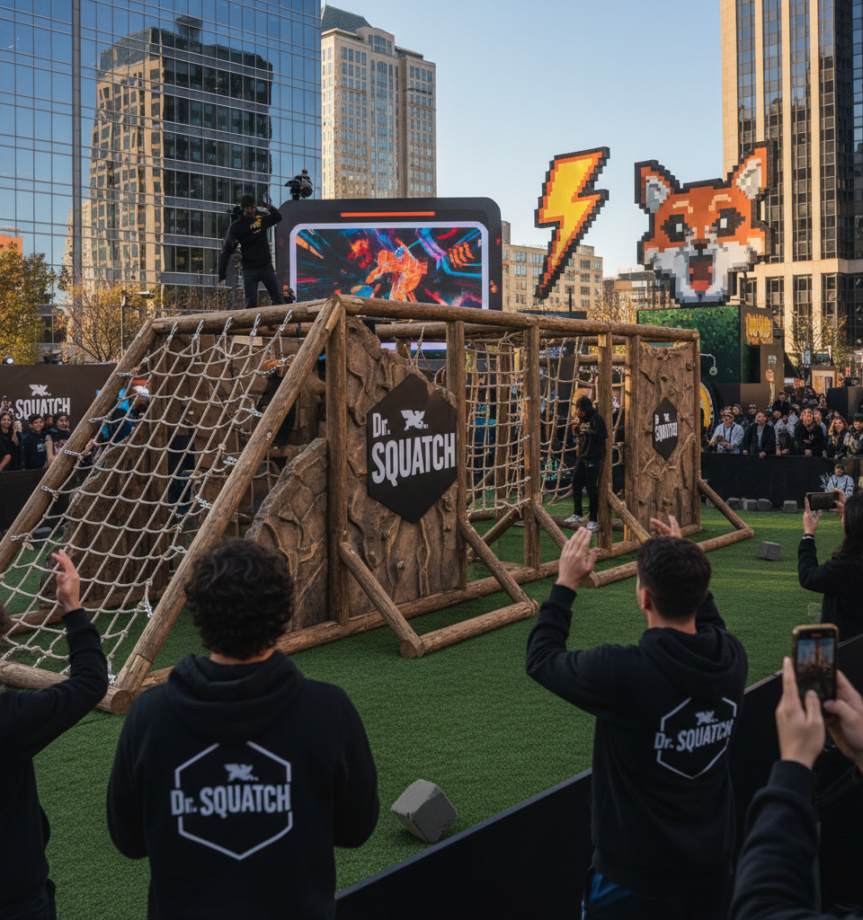 Dr. Squatch Prioritizes Experiential Marketing Over Ads for Gen Z Through IShowSpeed Collaboration — AI-generated illustration