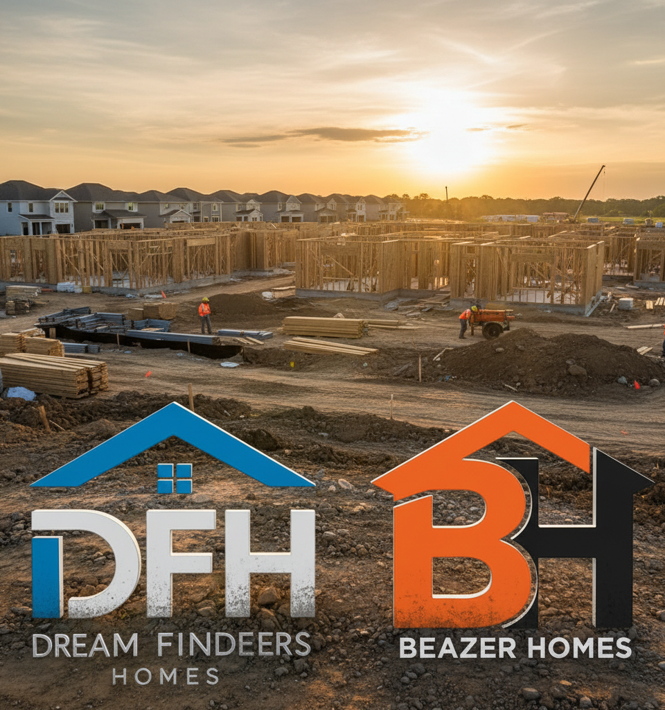Dream Finders Homes to Acquire Beazer Homes in $2.2 Billion Deal, Targeting $100 Million in Savings — AI-generated illustration
