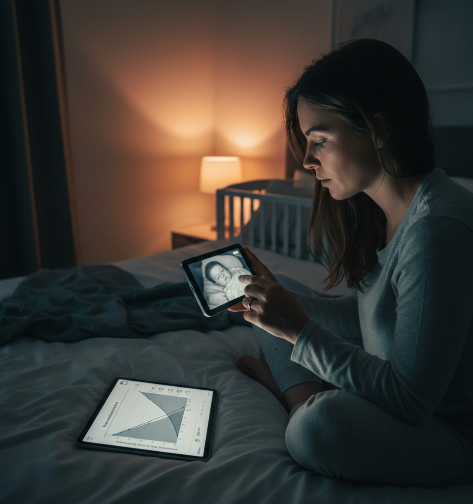 Dual Sleep Tracking Reveals Unexpected Correlation Between Parental and Toddler Rest Habits — AI-generated illustration