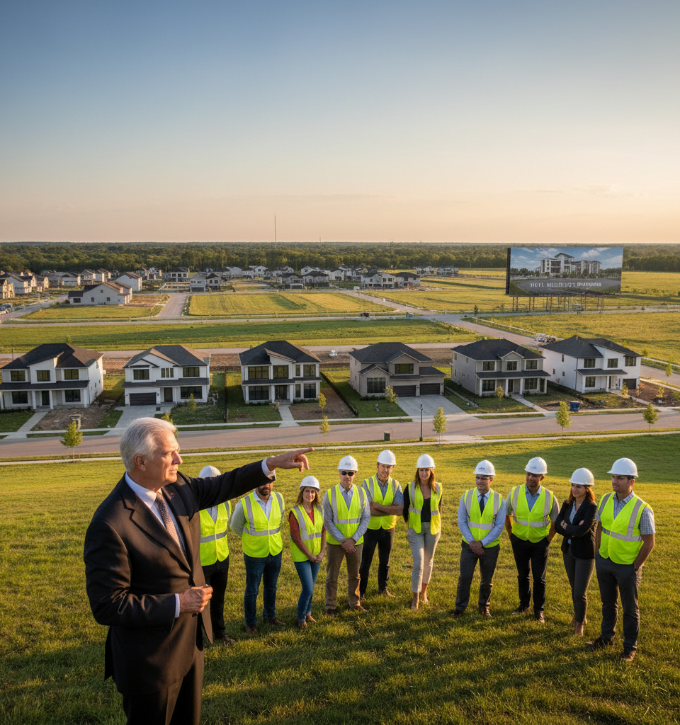 Dwight Schar's Enduring Legacy: How NVR's Visionary Founder Redefined Modern Homebuilding Through Land-Light Strategy — AI-generated illustration