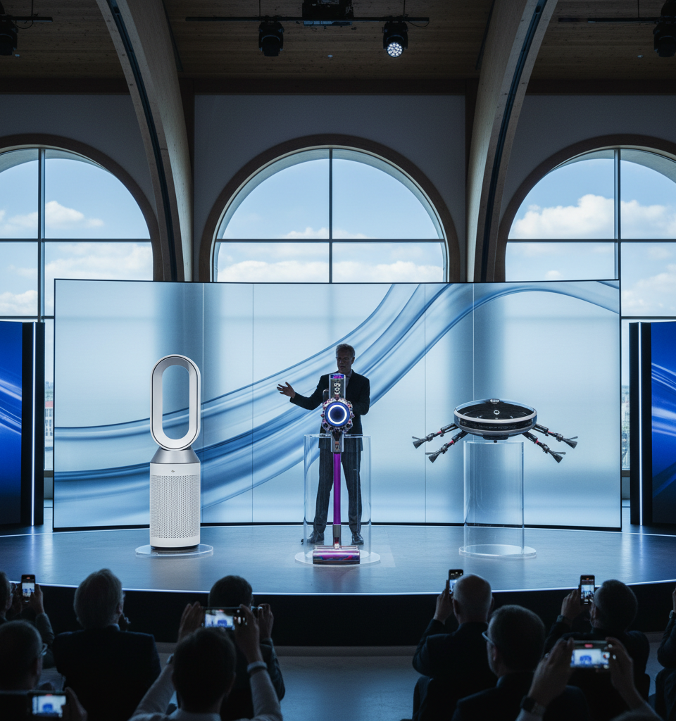 Dyson to Unveil New Vacuums, Purifiers, Robotics at IFA 2026 Press Conference — AI-generated illustration