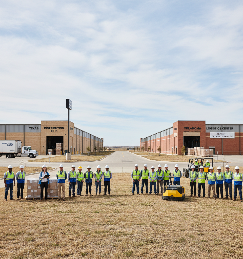 E-commerce Logistics Providers Boost Capacity with New Great Plains Warehouses — AI-generated illustration