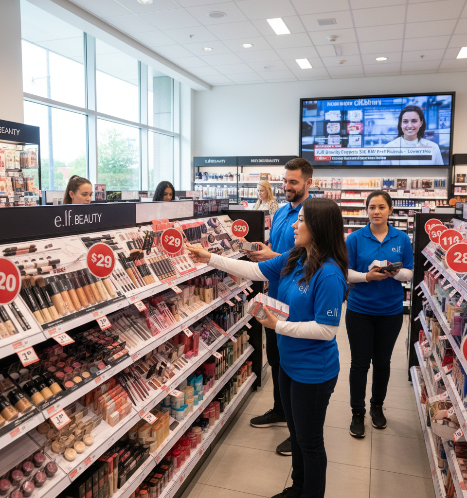 E.l.f. Beauty Anticipates $58.5 Million Tariff Refunds to Reduce Product Pricing — AI-generated illustration