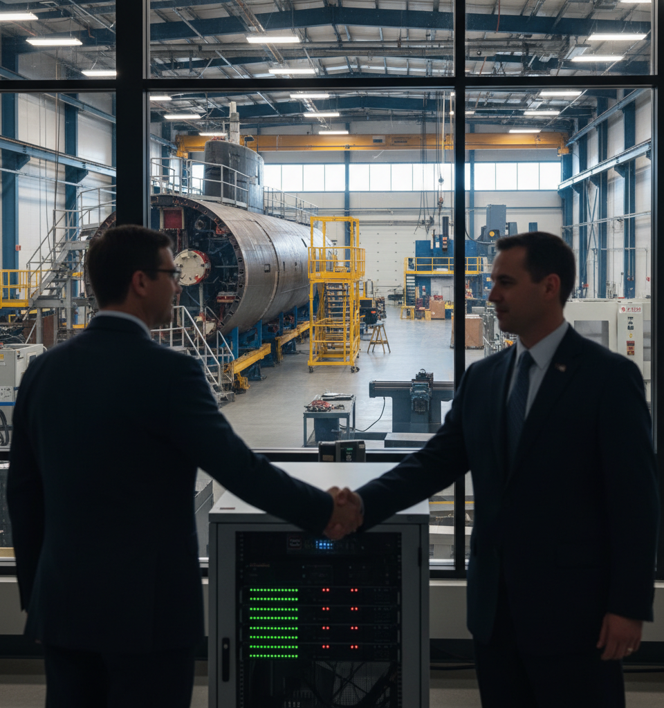 Electric Boat, NEIT Partner on Rhode Island Submarine Workforce Training Center — AI-generated illustration