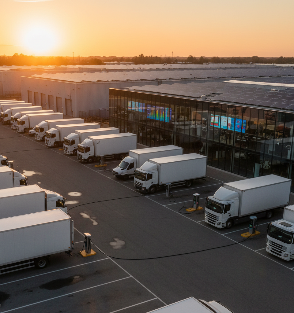 Electric Truck Adoption Shifts from Regulatory Mandates to Business Case Viability — AI-generated illustration