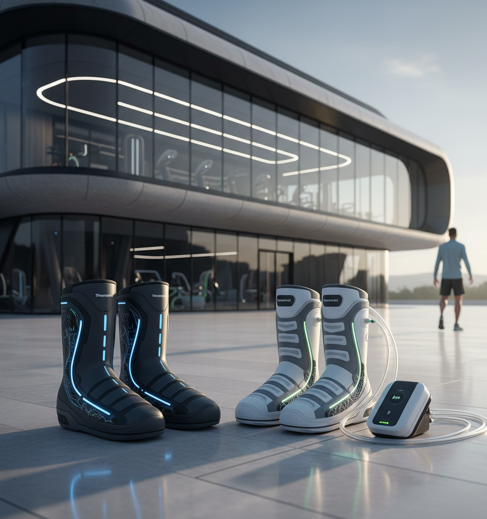 Elite Compression Boots of 2026: Therabody, Hyperice Lead Muscle Recovery Innovation — AI-generated illustration