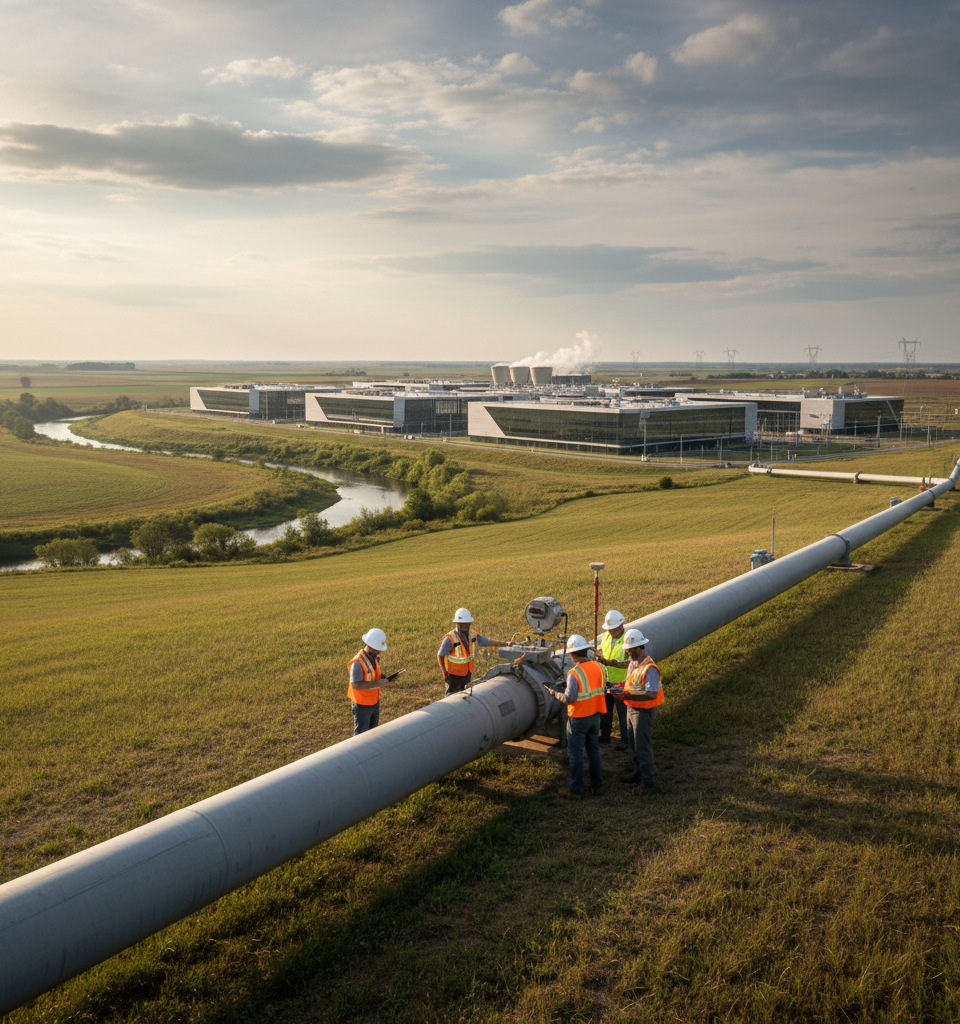 Enbridge Positions as North American Energy Bedrock Amid AI Boom & Geopolitical Shifts — AI-generated illustration