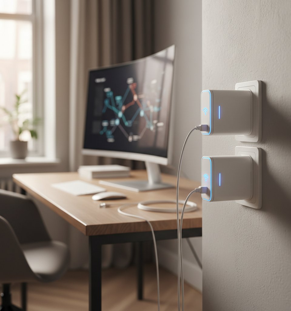 Ethernet Without Cables? New Adapter Tech Promises Faster, More Reliable Home Networks — AI-generated illustration