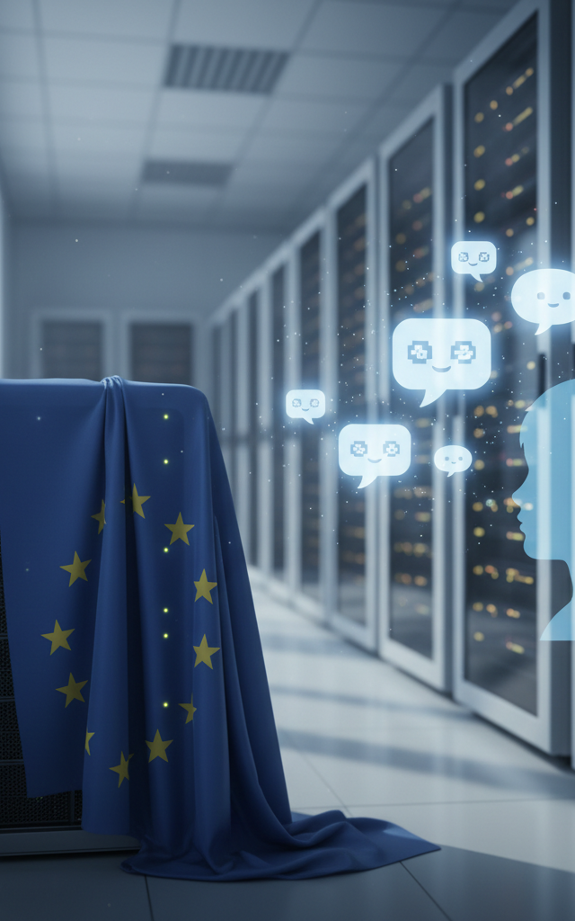 EU's Proposed AI Kids Act Could Fundamentally Alter Child-Facing Chatbots — AI-generated illustration