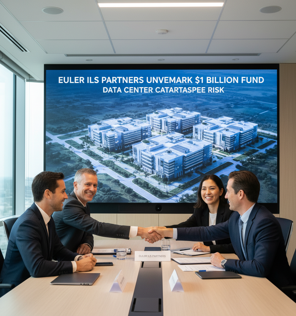 Euler ILS Partners Unveils Landmark $1 Billion Fund for Data Center Catastrophe Risk — AI-generated illustration