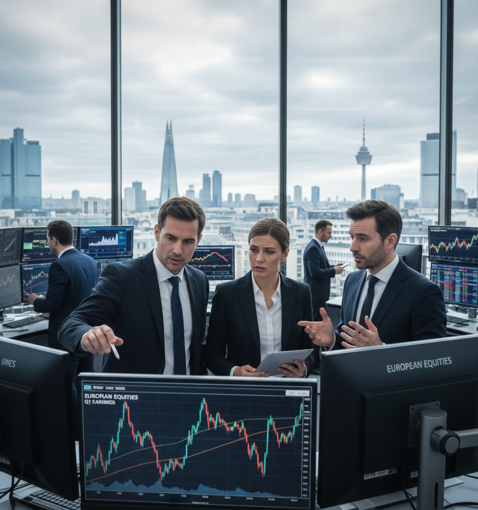 European Equities Brace for Volatility Amid Crucial Q1 Earnings Season — AI-generated illustration