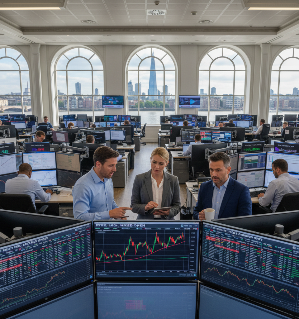 European markets eye mixed open as traders assess Iran war latest — AI-generated illustration