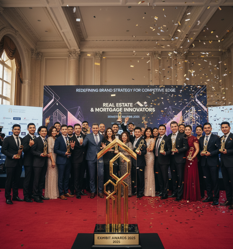 Exhibit Awards 2025: Real Estate & Mortgage Innovators Redefining Brand Strategy for Competitive Edge — AI-generated illustration