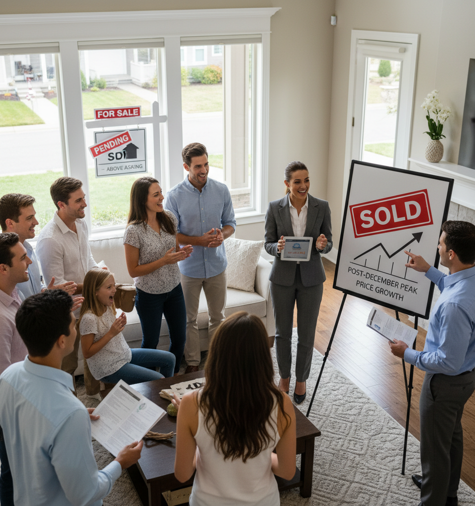 Existing-Home Sales Reach Post-December Peak Amid Sustained Price Growth — AI-generated illustration