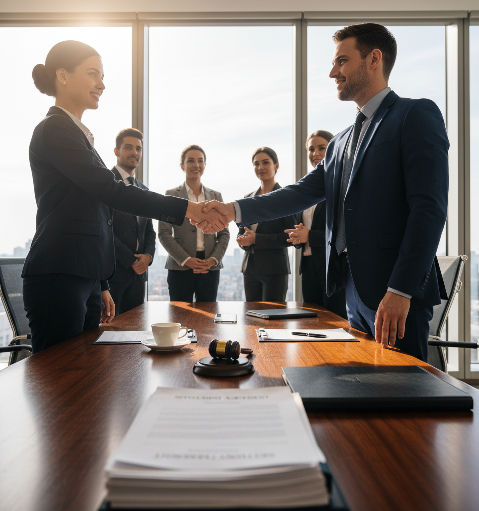 eXp Realty, Weichert Settlements Approved in Landmark Home Seller Commission Lawsuits — AI-generated illustration