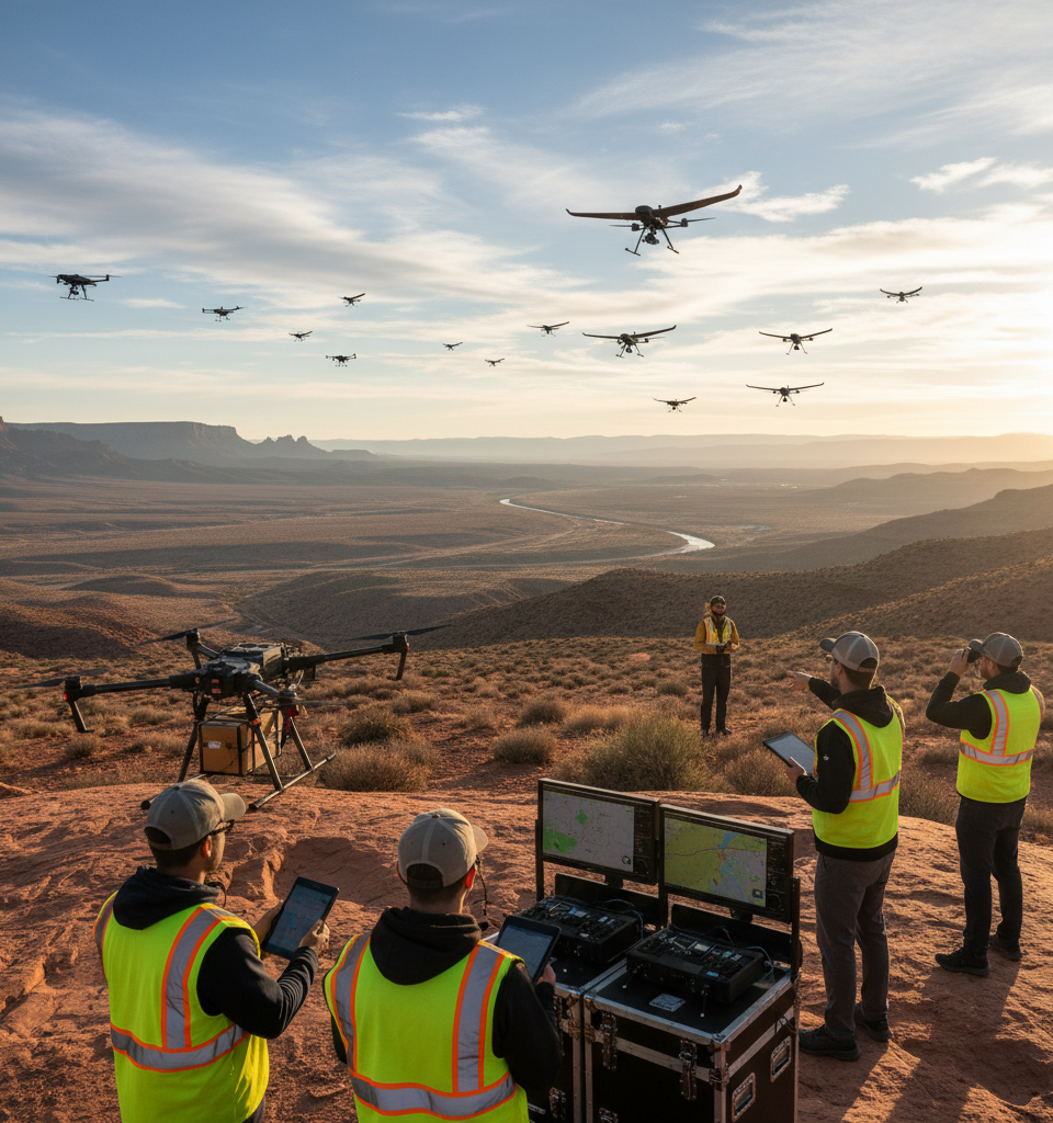 FAA Rule Change Expected to Unlock Widespread Commercial Drone Adoption — AI-generated illustration