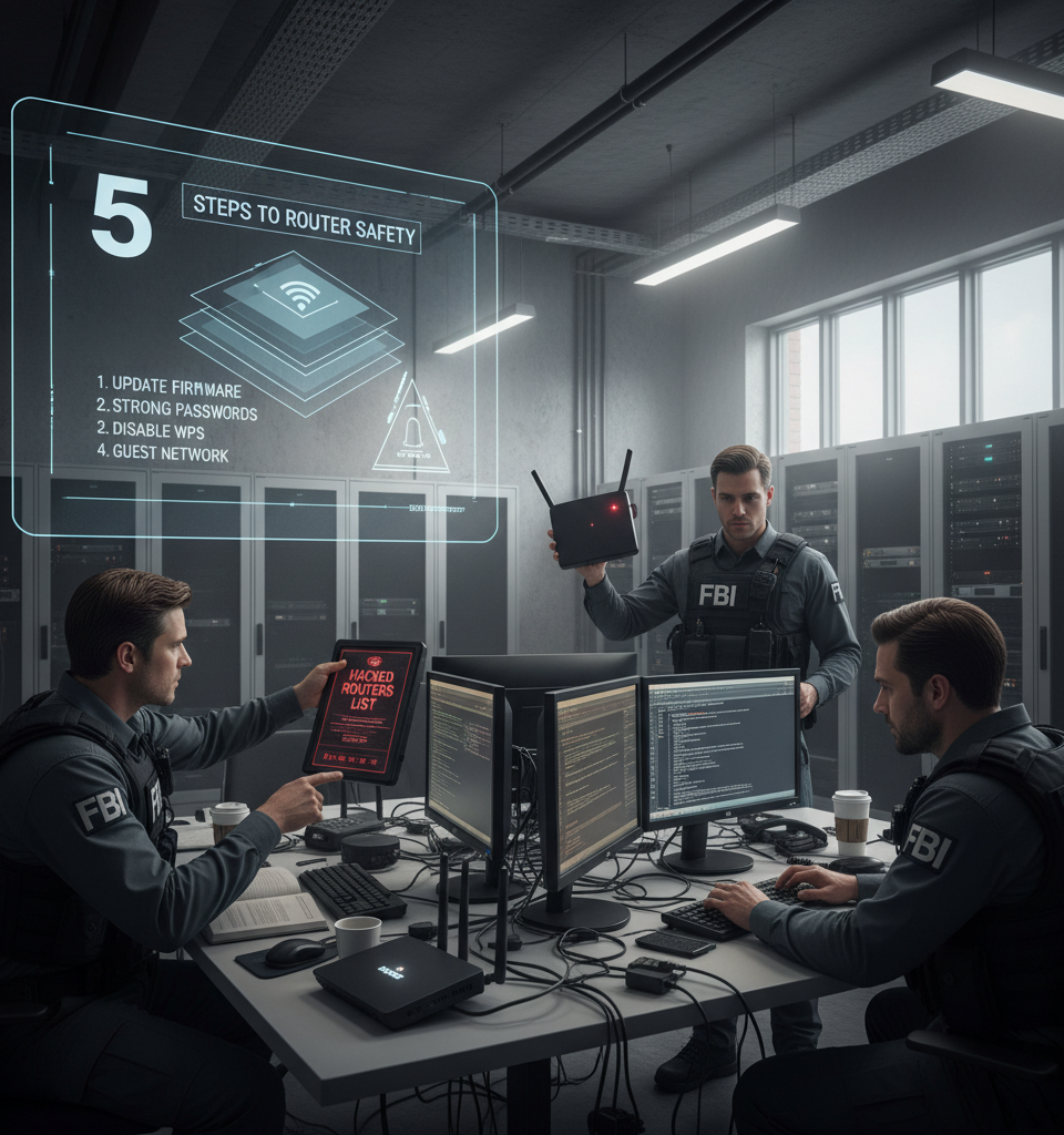 FBI Wi-Fi Router Hacked List: 5 Steps to Keep Your Router Safe Now — AI-generated illustration
