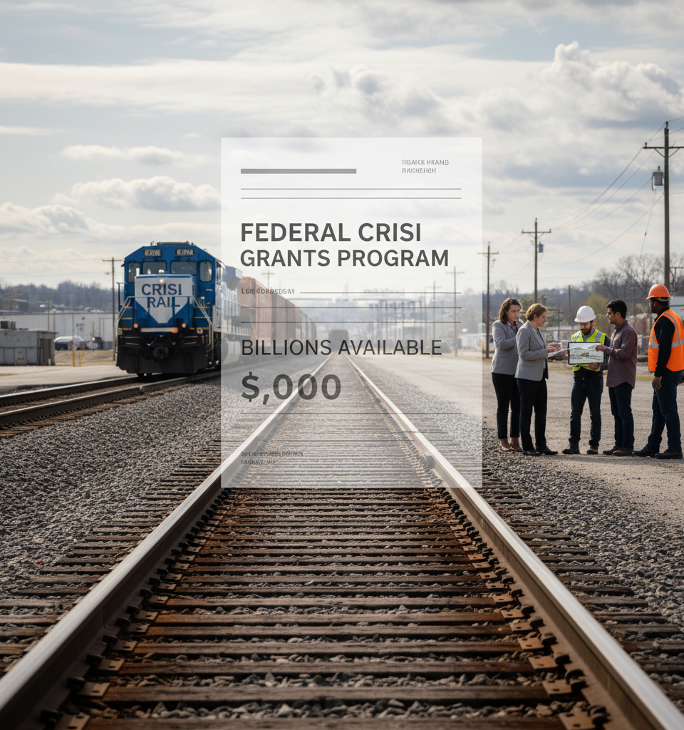 Federal CRISI Grants Open: Billions Available to Boost Short Line Rail Infrastructure — AI-generated illustration