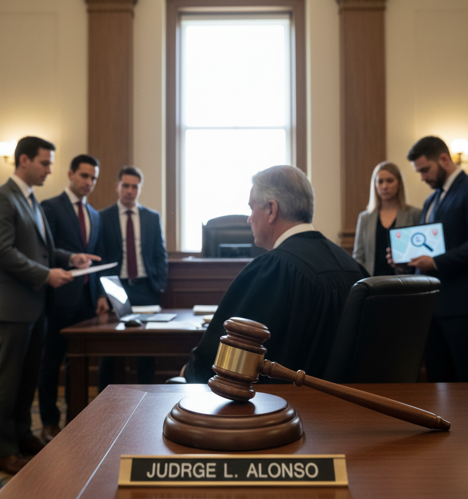 Federal Judge Halts Government Suppression of ICE Tracker Apps, Citing First Amendment Concerns — AI-generated illustration