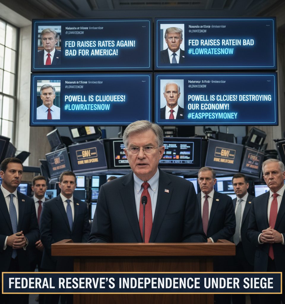 Federal Reserve's Independence Under Siege: Political Pressure Threatens Economic Stability — AI-generated illustration