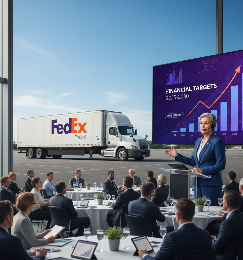 FedEx Freight Unveils Ambitious Financial Targets Ahead of June Spin-Off — AI-generated illustration