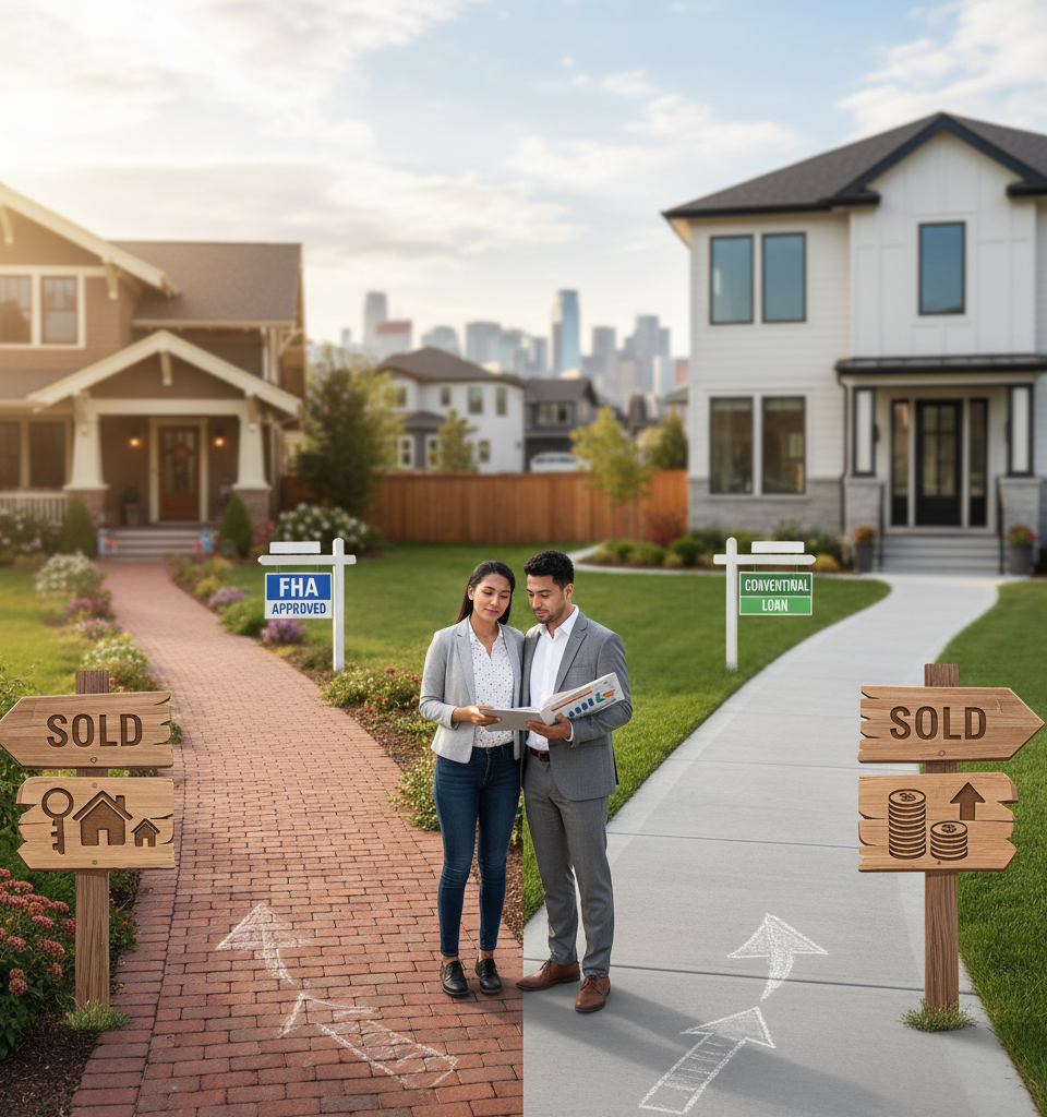 FHA vs. Conventional Loans: Which Is Right for You in 2025? — AI-generated illustration