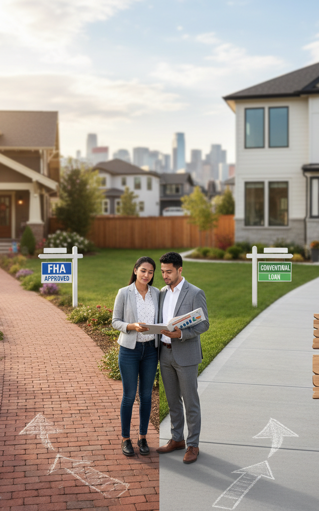 FHA vs. Conventional Loans: Which Is Right for You in 2025? — AI-generated illustration
