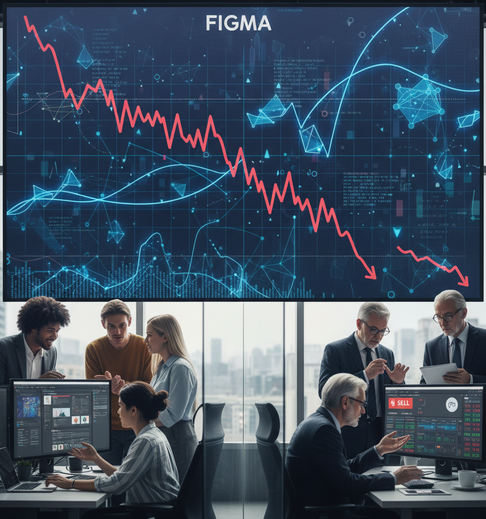 Figma's AI-Driven Growth Contradicts Plummeting Stock: Market Skepticism on Valuation — AI-generated illustration