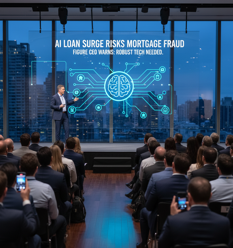 Figure CEO Warns AI Loan Surge Risks Exacerbating Mortgage Fraud Without Robust Tech — AI-generated illustration