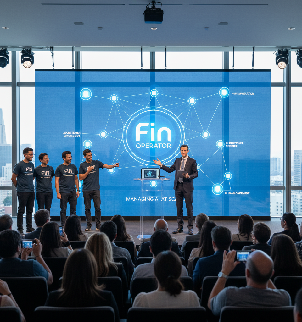 Fin Unveils Groundbreaking AI Agent: Fin Operator to Manage AI Customer Service at Scale — AI-generated illustration