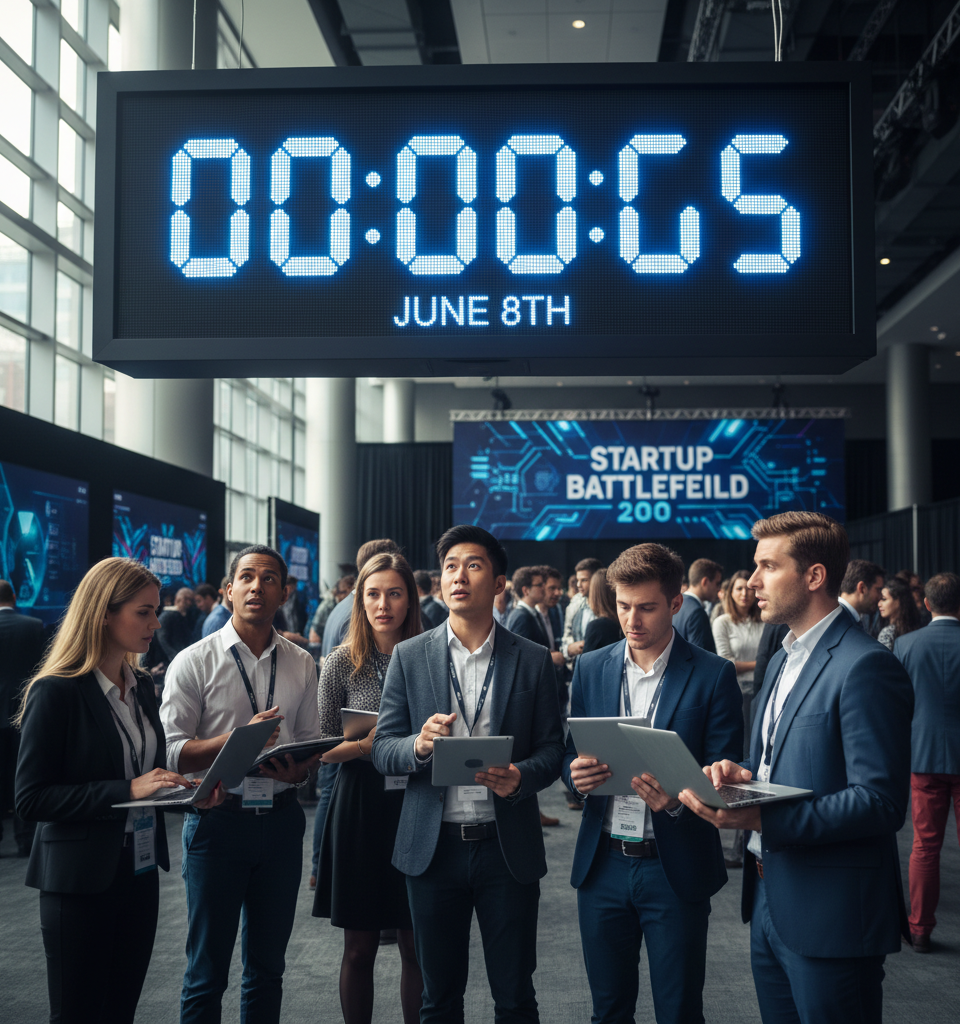 Final Call for Startup Battlefield 200: Applications Close June 8th — AI-generated illustration