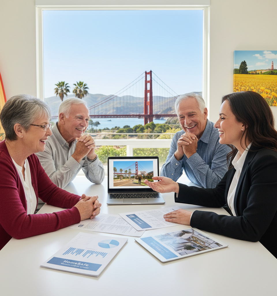 Finance of America Unveils HomeSafe Second Line of Credit, Revolutionizing Senior Home Equity Access in California — AI-generated illustration