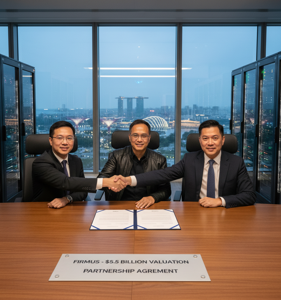 Firmus Achieves $5.5B Valuation Backed by Nvidia, Fuels Asia's AI Data Center Surge — AI-generated illustration