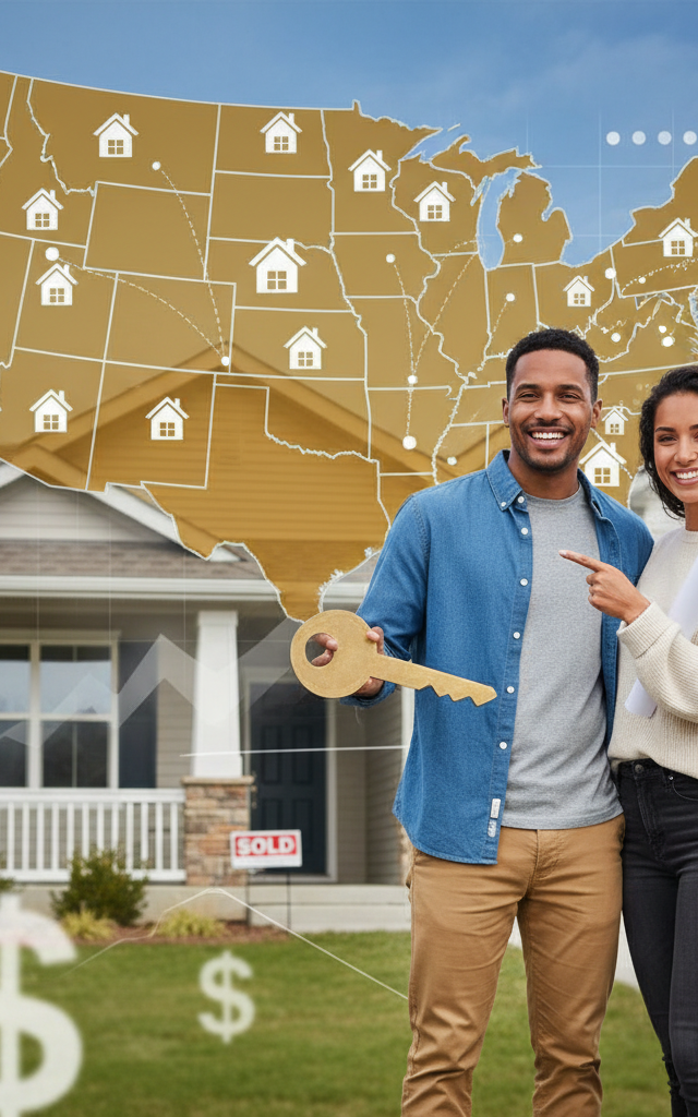 First-Time Homebuyer Programs Expand Across 30 States — AI-generated illustration