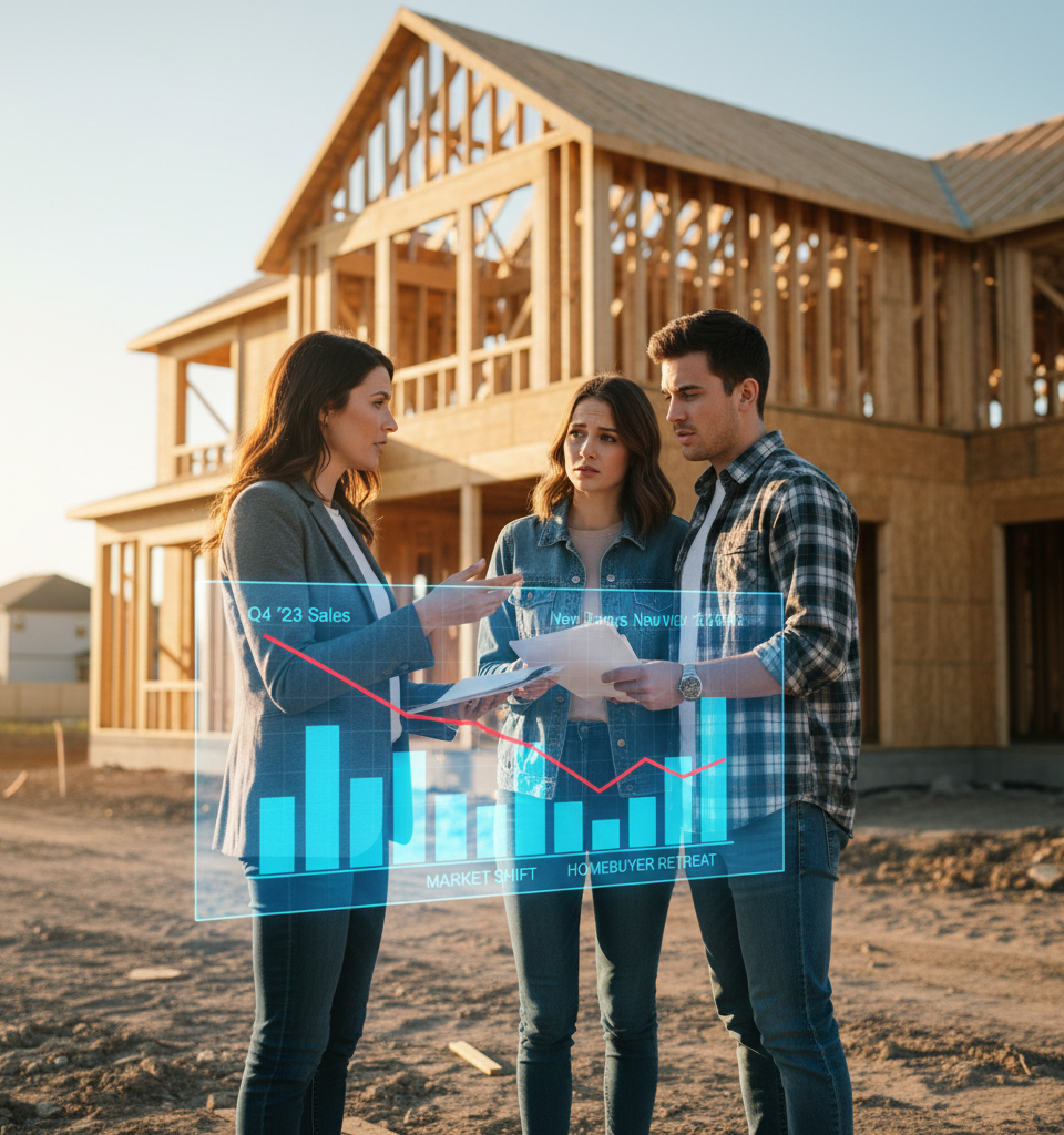 First-Time Homebuyer Retreat Reshapes Real Estate: Agents Adapt to a New Market Reality — AI-generated illustration