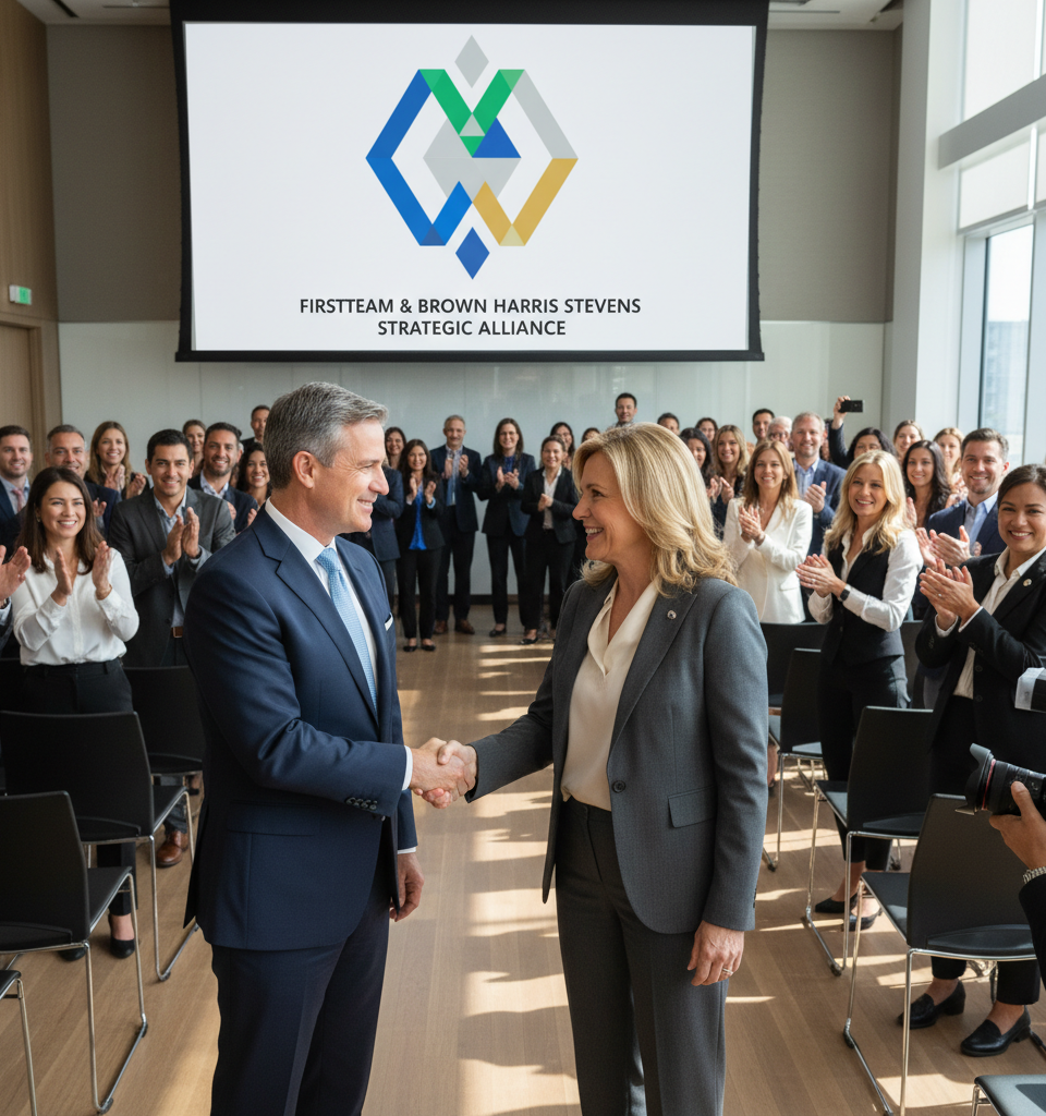 FirstTeam and Brown Harris Stevens Forge Strategic Marketing Alliance to Redefine Independent Brokerage Collaboration — AI-generated illustration