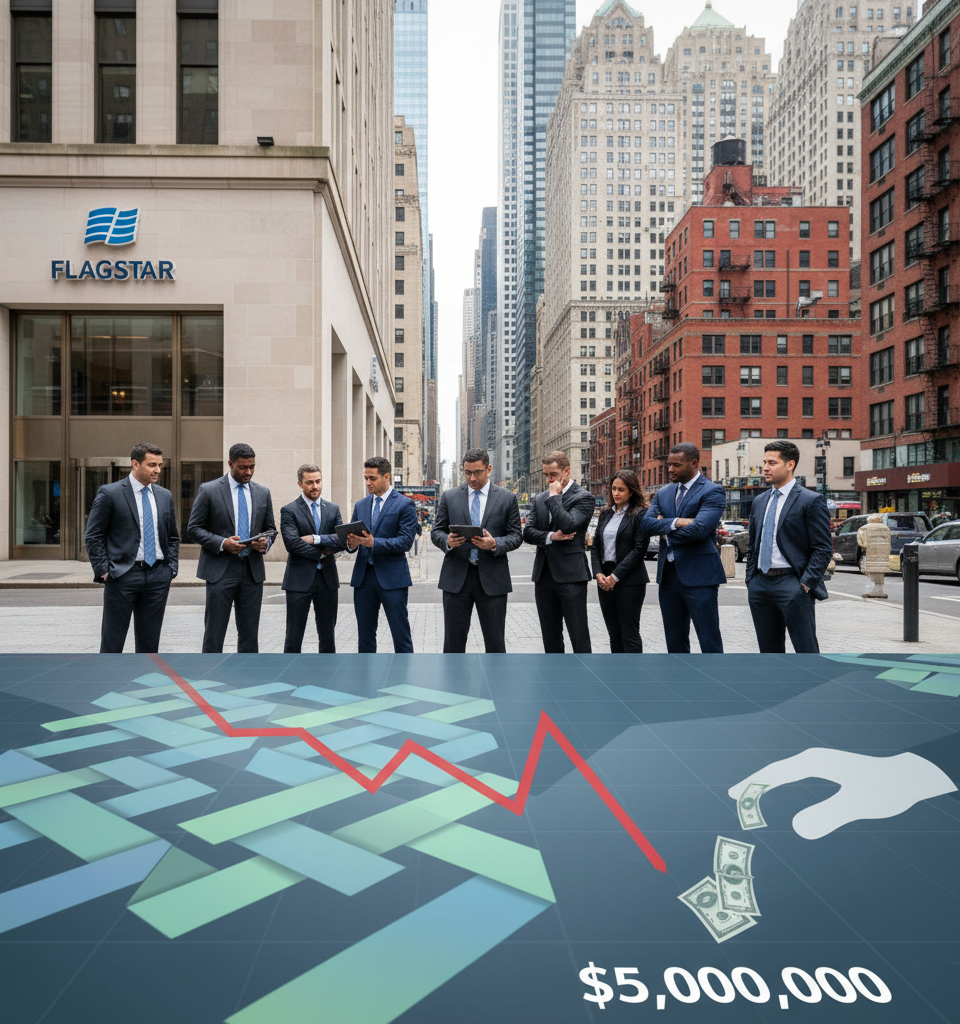 Flagstar Bank Absorbs Nearly $5 Million Loss to Exit Rent-Stabilized NYC Loan — AI-generated illustration