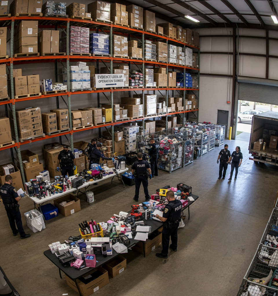 Florida Bust Uncovers Elaborate $7 Million Multi-State Retail Theft Ring — AI-generated illustration